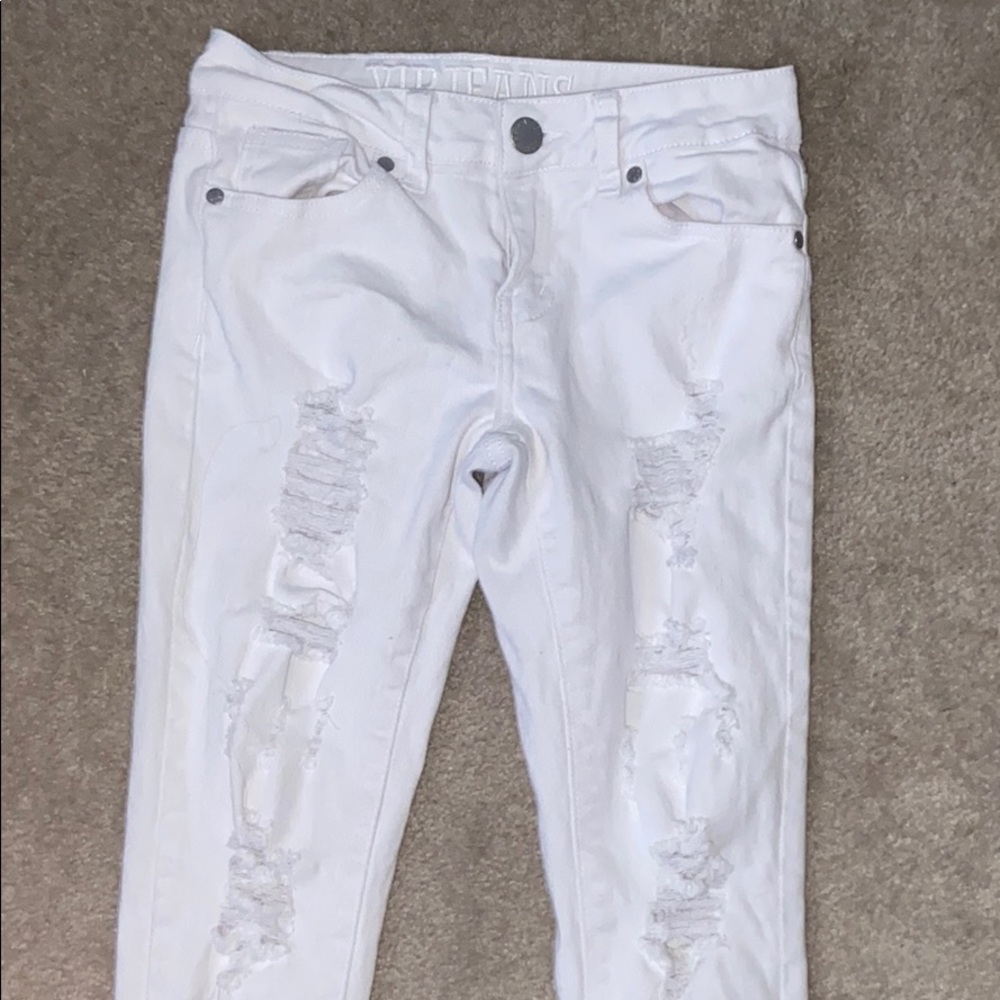White Ripped Jeans